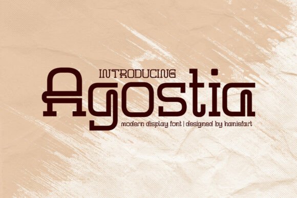Agostia: A Sleek Display Font for Modern Creators