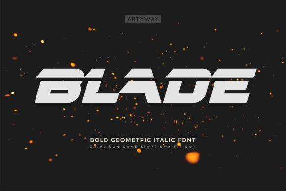 Blade: The Bold Display Font for Power and Speed