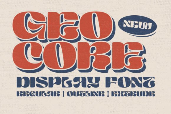 Geo Core: Your Ticket to Groovy 70s Graphic Design