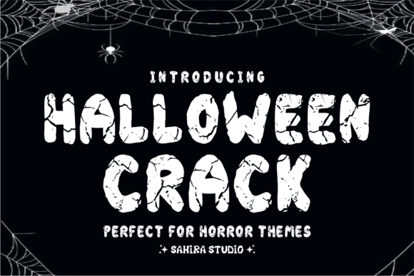 Halloween Crack: The Modern Typeface for Bone-Chilling Designs