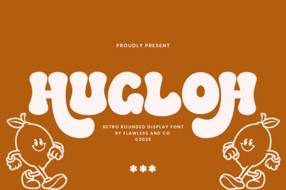 Hugloh: A Retro Rounded Font for Joyful Designs