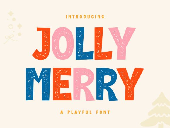 Jolly Merry: A Festive Display Font for Your Boldest Projects