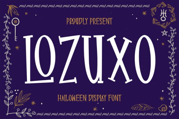 Lozuxo: A Playful Halloween Font for Spooky, Magical Designs
