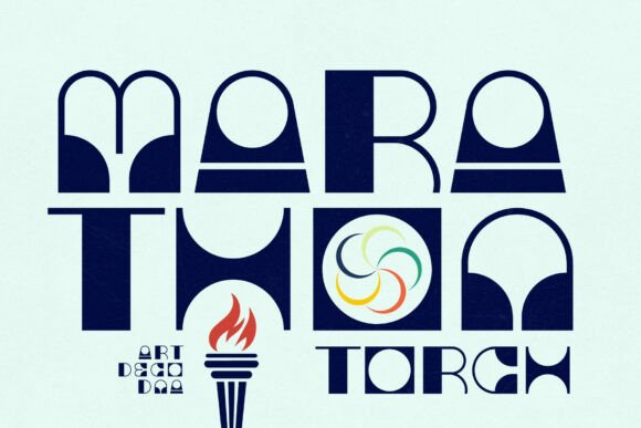 Marathon Torch: A Typeface Carved from Optimism