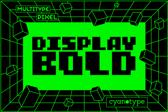 MultiType Pixel Display Bold: A Modern Edge for Digital Design