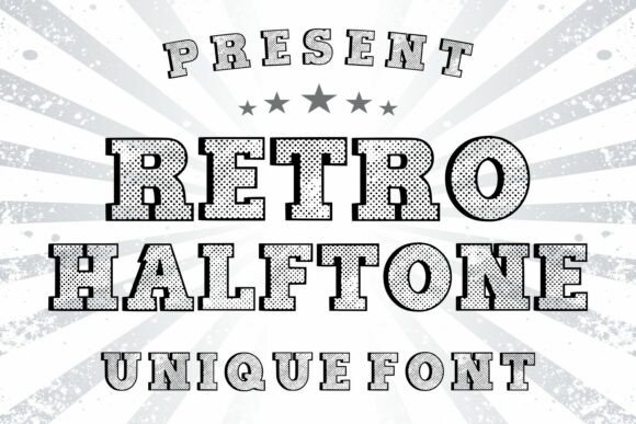 Retro Halftone: A Grunge Font with Unmistakable Character