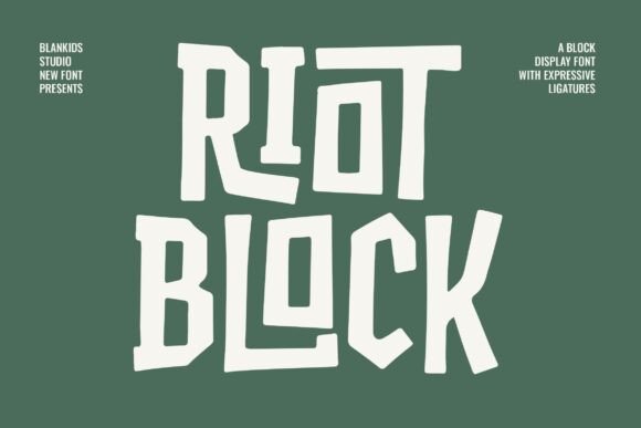 Riot Block: A Display Font That Demands Attention