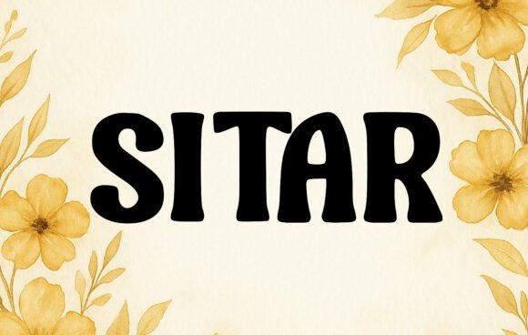 Sitar: A Bold Retro Font for Groovy Modern Design